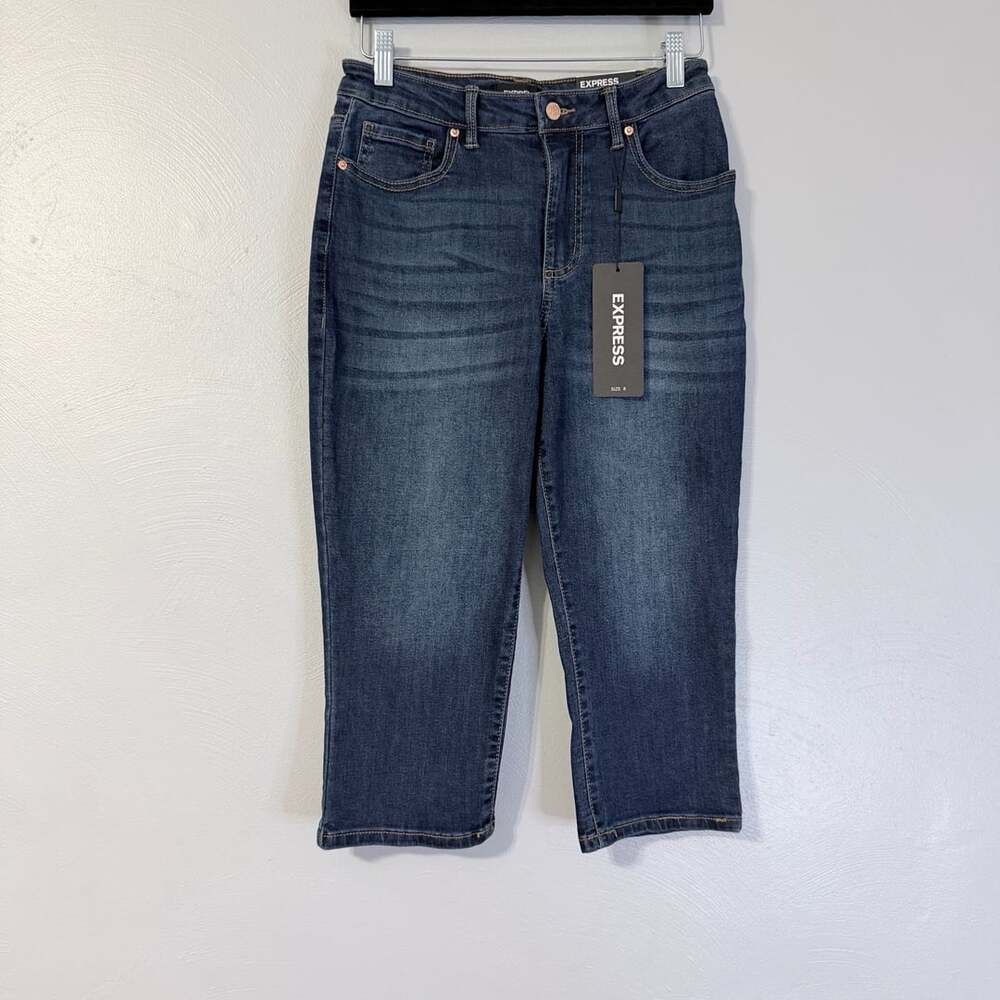 Express High Rise Hyper Stretch Capri Jeans Women’s 6